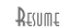 resume
